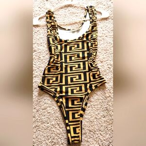 Black & Gold Bodysuit